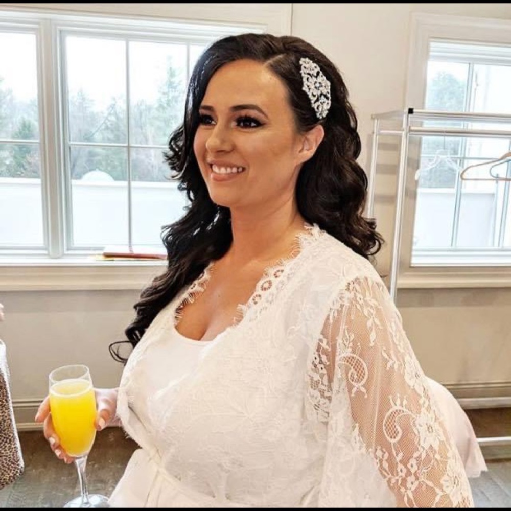 Bridal Robe - short laced